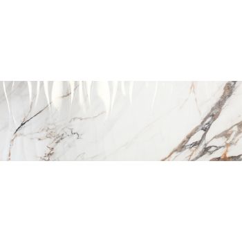 Плитка 1219 Calacatta Gold Relieve Wave 1200X400