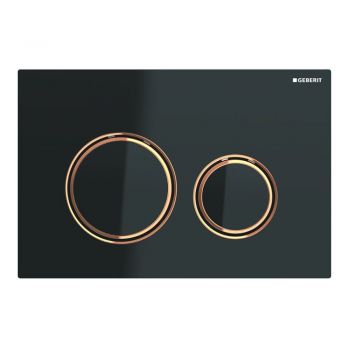 Клавиша смыва Geberit Sigma21, черный/красное золото (115.650.SJ.1)