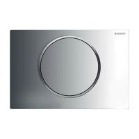 Кнопка змиву одинарна Geberit Sigma 10, хром / хром матовий (115.758.KH.5)