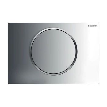 Кнопка змиву одинарна Geberit Sigma 10, хром / хром матовий (115.758.KH.5)