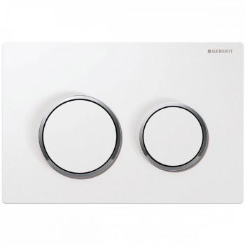 Кнопка змиву Geberit Omega20, бiлий/хром глянець (115.085.KJ.1)