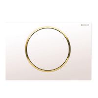 Кнопка змиву Geberit Sigma10, білий/золото (115.758.KK.5)