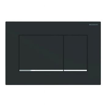 Geberit 115.883.14.1 Sigma 30 Клавиша Смыва, Черный Мат/Хром Глянец