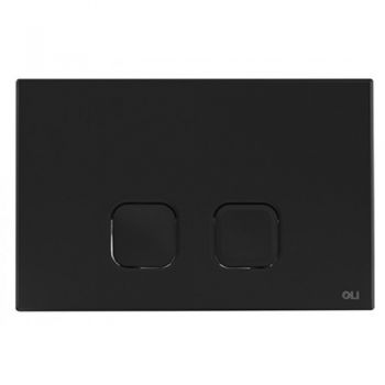 OLI кнопка Plain до інсталяції, чорна soft-touch, механічна 70829