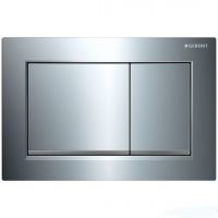 Кнопка змиву Geberit Omega30, хром глянець/матовий хром (115.080.KH.1)