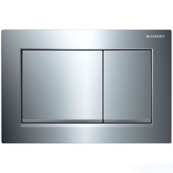 Кнопка змиву Geberit Omega30, хром глянець/матовий хром (115.080.KH.1)