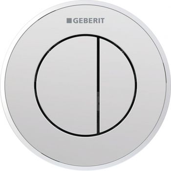 Кнопка змиву Geberit Sigma10, пневматична, дистанційний змив, хром глянсовий/матовий (116.056.KH.1)