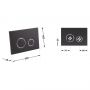 Панель смыва для унитаза Qtap Nest QT0111M11V1146MB