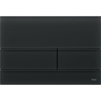 Панель змиву з двома клавішами TECEsquare, скло чорне матове, Satined black glass (9240825)