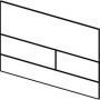 Панель змиву з двома клавішами TECEsquare, скло, сигнальний сірий матовий, Satined signal grey glass (9240826)