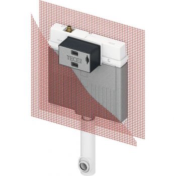 Бачок TECEbox Octa II 8 см для підлогового унітазу, з арматурною сіткою, висота 1075 мм (9370500)