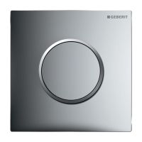 Кнопка для пісуару Geberit Sigma 10, світлий хром/матовий, хром/світлий хром (116.015.KH.1)