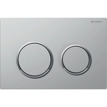 Змивна клавіша Geberit Omega20 для подвійного змиву: матовий хром, фарбований, (115.085.JQ.1)