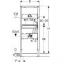 Инсталляция для умывальника Geberit Duofix 111.560.00.1