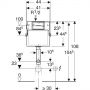Geberit Delta 109.100.00.1 Бачок скрытого монтажа UP100