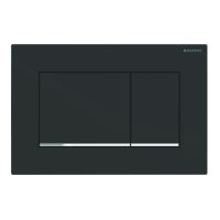 Geberit 115.883.14.1 Sigma 30 клавіша змиву, чорний мат/хром глянець