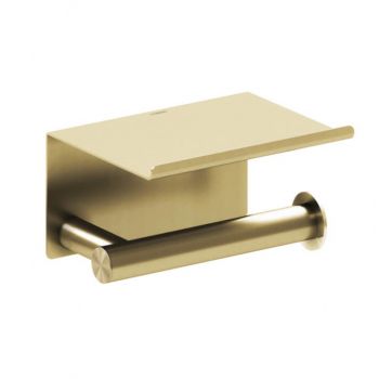 Держатель туалетной бумаги с полочкой Cosmic Architect, BRUSHED GOLD PVD (WJC235A0059040)