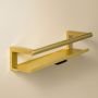 Полиця для душу Cosmic Architect S+, BRUSHED GOLD PVD (WJC235A0048040)