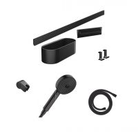 Комплект аксессуаров Hansgrohe WallStoris Activation EcoSmart 7в1, Matt Black (24291670)
