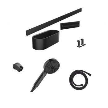 Комплект аксессуаров Hansgrohe WallStoris Activation EcoSmart 7в1, Matt Black (24291670)