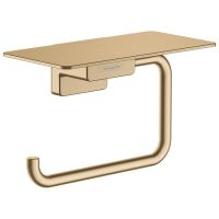 Держатель туалетной бумаги Hansgrohe AddStoris с полочкой, Brushed Bronze (41772140)