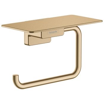 Держатель туалетной бумаги Hansgrohe AddStoris с полочкой, Brushed Bronze (41772140)