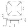 Jaquar Kubix Prime AKP-CHR-35731P Мыльница