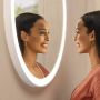 Зеркало Hansgrohe Xarita Lite S круглое с подсветкой LED по периметру 900/30, Matt White (54967700)