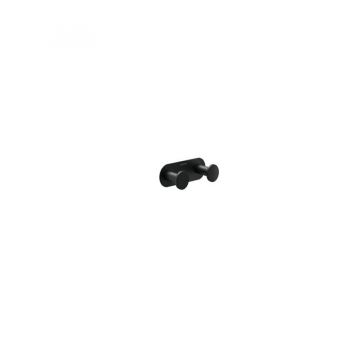 Genwec Nimbus GW05 70 04 03B Двойной крючок для полотенец черный мат