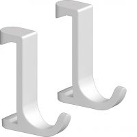 Крючок для полотенец Hansgrohe WallStoris тонкий (2 штуки) 3,9 x 3,2 x 1,0 см, Matt White (27929700)