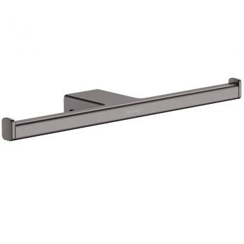 Тримач туалетного паперу подвійний Hansgrohe AddStoris, Brushed Black (41748340)