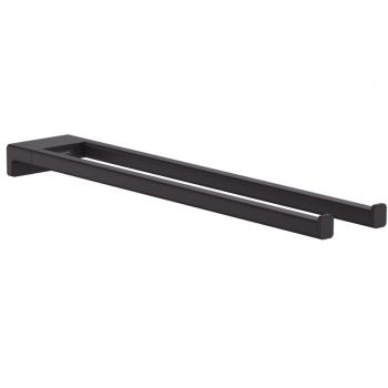 Рушникотримач Hansgrohe AddStoris 44,5 см, подвійний, Matt Black (41770670)
