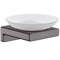 Мыльница подвесная Hansgrohe AddStoris, Brushed Black (41746340)