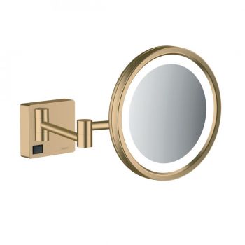 Дзеркало косметичне Hansgrohe ADDSTORIS з підсвіткою LED бронзовий матовий (41790140)