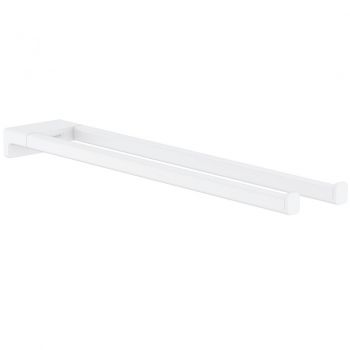 Рушникотримач Hansgrohe AddStoris 44,5 см, подвійний, Matt White (41770700)