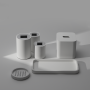 Коробка для серветок Decor Walther STONE KBQ, white matt (0974050)