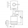 Jaquar Kubix Prime AKP-CHR-35735P Дозатор для мила