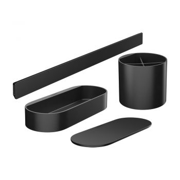 Комплект аксесуарів Hansgrohe WallStoris 4в1, Matt Black (27968670)