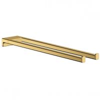 Полотенцедержатель Hansgrohe AddStoris 44,5 см, двойной, Polished Gold Optic (41770990)