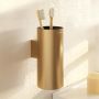 Склянка для зубних щіток Cosmic Architect, підвісна, BRUSHED GOLD PVD (WJC205A0053040)