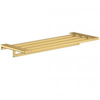 Полочка с полотенцедержателем Hansgrohe AddStoris 63х64,8x24,8 см, Polished Gold Optic (41751990)