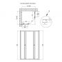 Душевая кабина Qtap Pisces BLA107-9SC5 75-90x75-90 см, стекло Clear 5 мм без поддона