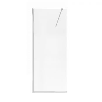 Душевая перегородка Qtap Walk-In Standard CRM209.C8 90х200 см, стекло Clear 8 мм, покрытие CalcLess