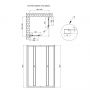 Душевая кабина Qtap Pisces BLA109-11SC5 90-105x90-105 см, стекло Clear 5 мм без поддона
