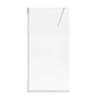 Душевая перегородка Qtap Walk-In Standard CRM201.C8 100х200 см, стекло Clear 8 мм, покрытие CalcLess