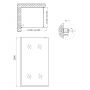 Душевая перегородка Qtap Walk-In Standard CRM201.C8 100х200 см, стекло Clear 8 мм, покрытие CalcLess