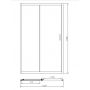 Душові двері Primera Frame SDC1012 (120 см.)