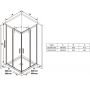 Душова кабіна Ravak Blix Slim X1LM70C00Z1 BLSRV2-90 Transparent