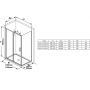 Душова стінка Ravak Blix Slim X9BM70C00Z1 BLSPS-90 Transparent