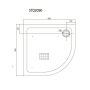 Primera Frame STQ2090 Душевой поддон 90x90